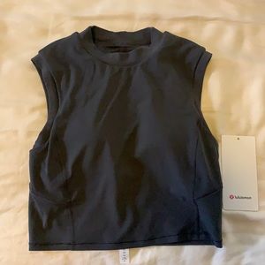 Lululemon sweat intention tank graphite grey